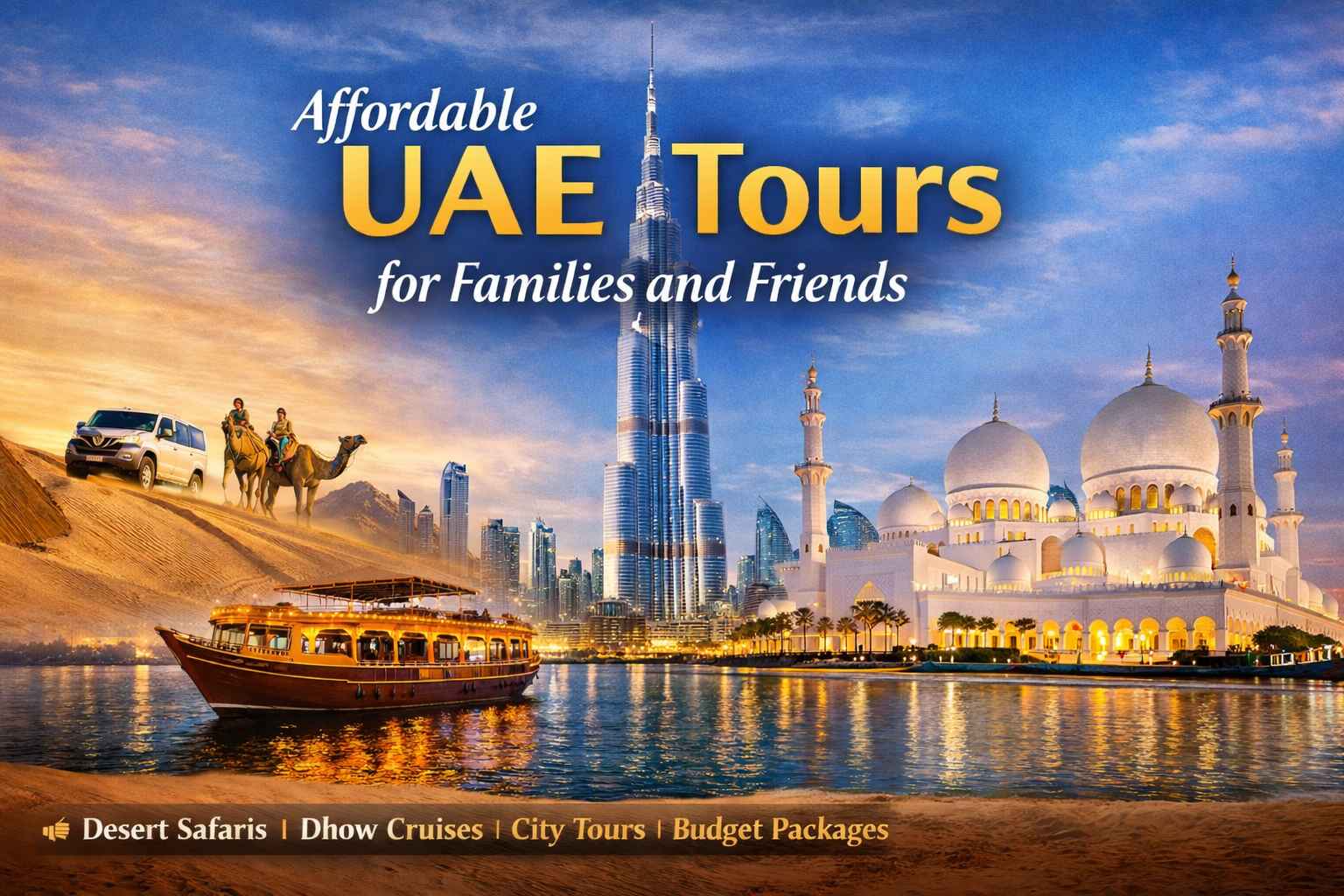 Affordable UAE Tours for Families & Friends