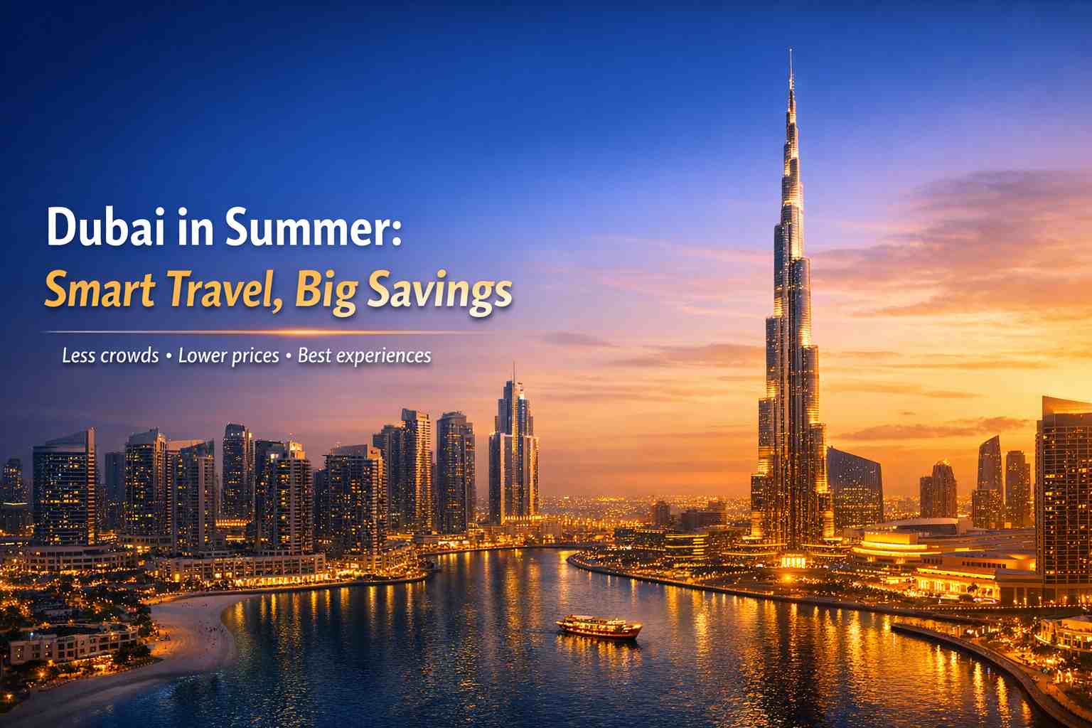 Dubai in summer 2026